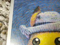 Van Gogh Pikachu With Grey Felt Hat SVP 2023 Black Star Promo Pokemon Card - Image 4