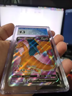 Pokemon Charizard V Champion's Path ETB Full Art Promo SWSH050 CGC 9.5 Gem Mint - Image 3