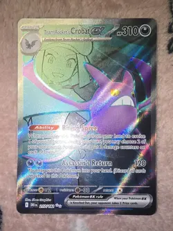Pokemon TCG - Destined Rivals - Team Rocket's Crobat ex 217/182 - Near Mint Foil - Image 1