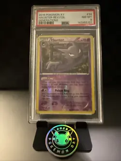 2016 Pokemon Xy Haunter - Reverse Foil Generations #34 - Psa Grade 8 - Image 1