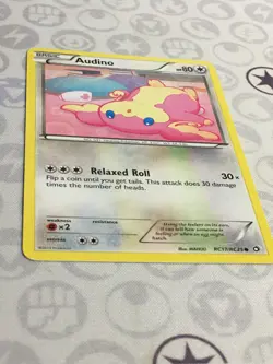 D1250 POKEMON TCG LEGENDARY TREASURES AUDINO RC17 HOLO HP COMMON - Image 2