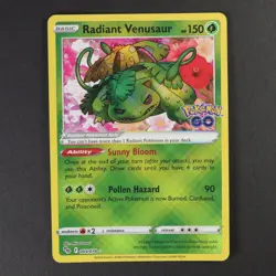 Radiant Venusaur 004/078 Holo Pokemon Go Pokemon TCG NM - Image 1