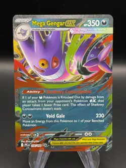 Pokemon TCG Mega Evolutions Phantasmal Flames Mega Gengar EX 056 - Image 1