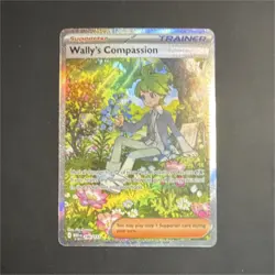 Pokemon Wally's Compassion 186/132 Me01: Mega Evolution Illustration Rare Holo - Image 1