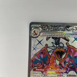 Pokemon TCG Charizard ex Tera Full Art Holo Secret Rare 215/197 Obsidian Flames - Image 3