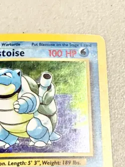 Blastoise 002/102 Base Set Holo Rare Pokemon TCG English - Image 3