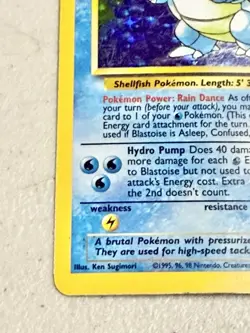 Blastoise 002/102 Base Set Holo Rare Pokemon TCG English - Image 5