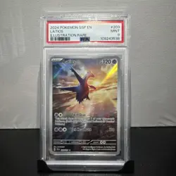 Pokemon Latios 203/191 Illustration Rare Holo Sv08 Surging Sparks PSA 9 - Image 1