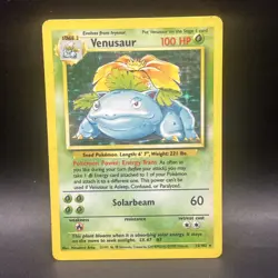 Pokemon TCG Venusaur Base Set 15/102 Holo Unlimited Holo Rare - Image 1