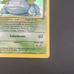 Pokemon TCG Venusaur Base Set 15/102 Holo Unlimited Holo Rare - Image 2