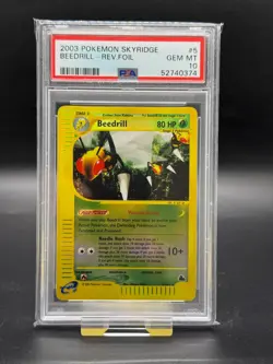 Pokemon - PSA 10 - Beedrill - Reverse Holo - #5 - Skyridge - Image 1
