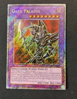 Yugioh Dark Paladin RA03-EN126 Platinum Secret Rare 1st Edition - Image 1