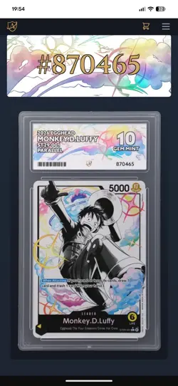 One Piece Monkey.D.Luffy ST29-001 Leader Alt Leader ACE Gem Mint 10 PSA BGS - Image 3