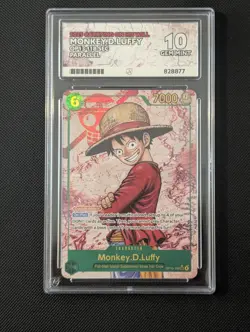 One Piece - Monkey.D.Luffy OP13-118 SEC Grade Ace 10 Perfect Subgrades PSA BGS - Image 1