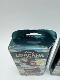 Disney Lorcana Azurite Sea Starter Deck Amber and Ruby Lot Of 2 Sealed New - Image 5