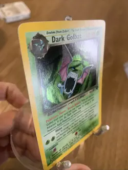 Dark Golbat 7/82 NM Condition 1999 TCG Pokemon Card w/ Perfect Swirl on Foot - Image 4