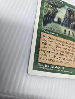 Magic the Gathering Sylvan Library 4th ED Rare Green Enchantment MTG Card 1995 - Image 2