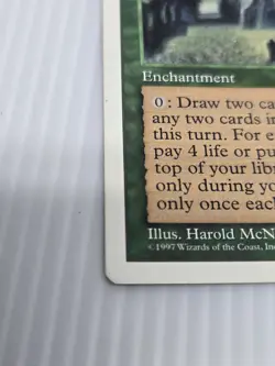 Magic the Gathering Sylvan Library 4th ED Rare Green Enchantment MTG Card 1995 - Image 4