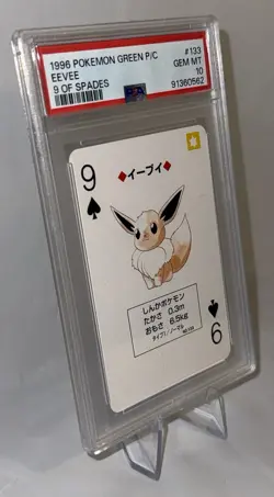 1996 Pokemon Green Playing Cards Eevee #133 – PSA 10 GEM MT - Image 4