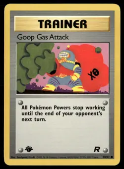 1st Edition Goop Gas Attack 78/82 Team Rocket Pokemon Card 2000 WOTC Vintage - Image 1