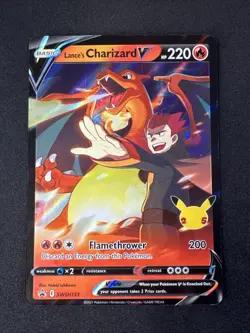 Lance's Charizard V SWSH133 SWSH: Sword & Shield Promo Cards Holo Pokemon - Image 1
