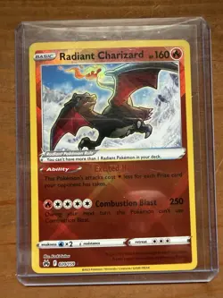 Pokemon TCG Radiant Charizard 020/159 Crown Zenith Reverse Holo Card - Image 1