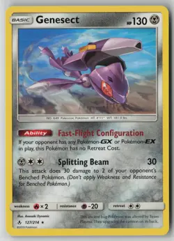 Genesect 127/214 Pokemon Unbroken Bonds Rare Card Lightly Played (LP) 1 - Image 1