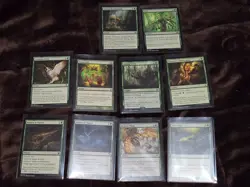 MTG INSTANT x10 (GREEN ONLY-ARTIFACT/ENCH REMOVAL)NATURALIZE/BROKEN WINGS/AIRSHI - Image 1