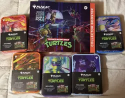 Magic The Gathering TMNT Tins Set Of 5 + Collector Booster - Image 1