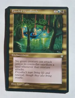 Magic MTG - Flooded Woodlands - Ice Age - NM - Image 1