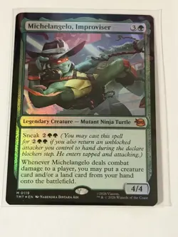 Michelangelo, Improviser Teenage Mutant Ninja Turtles Foil 119 - Image 1