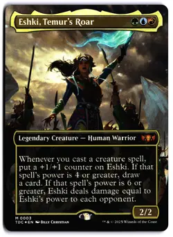 Eshki, Temur's Roar (Borderless) FOIL NM TDC Commander: Tarkir: Dragonstorm MTG - Image 1