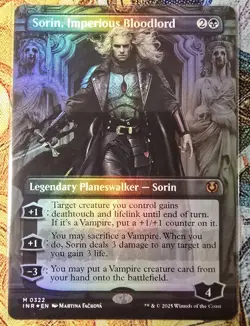 Sorin,Imperious Bloodlord (Borderless),Innistrad Remastered, Foil,#322, MTG,NM++ - Image 1