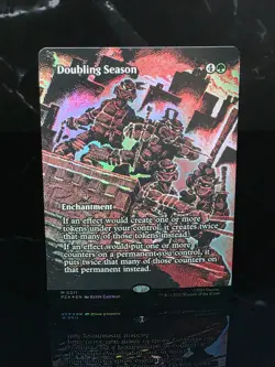 MTG Doubling Season (Borderless) Foil x1 #0011 - TMNT - Image 1