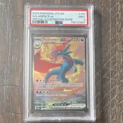 Pokemon TCG Salamence ex Special Illustration Rare Sv09 PSA 9 187/159 - Image 1