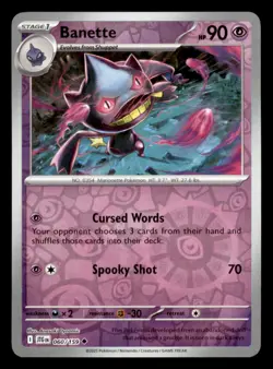 Banette Uncommon SV09: Journey Together 060/159 NM Pokemon - Image 1