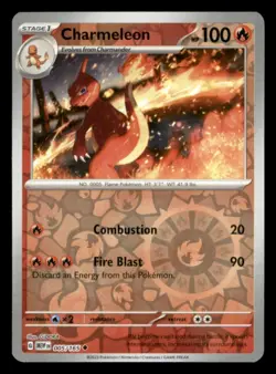 Charmeleon - Uncommon SV: Scarlet & Violet 151 005/165 NM Pokemon - Image 1