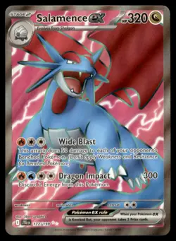 Salamence ex - Ultra Rare SV09: Journey Together 177/159 NM Pokemon - Image 1