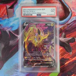 Pokemon Jolteon V SWSH183 SWSH: Sword & Shield Promo Full Art Holo PSA 9 - Image 1