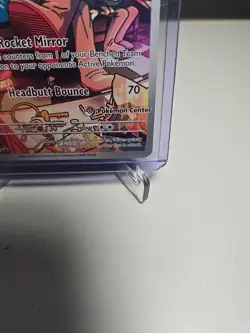 Team Rocket’s Wobbuffet SVP 203 Pokemon Center Exclusive Stamped Promo NM - Image 2
