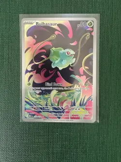 Pokemon Bulbasaur 133/132 Illustration Rare Full Art Holo Me01: Mega Evolution - Image 1