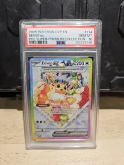 PSA 10 Eevee ex #174 SVP Promo Pokemon Prismatic Super Premium Collection - Image 1