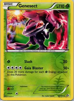 Pokemon TCG Genesect 16/113 Legendary Treasures Rev Holo NM - Image 1
