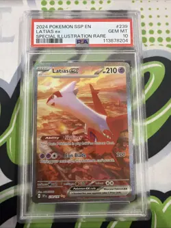 2024 Pokemon SV Surging Sparks SSP EN Latias Ex #239/191 PSA 10 - Image 1
