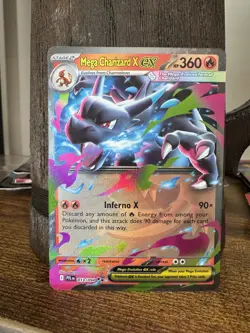 Pokemon Mega Charizard X ex 013/094 Phantasmal Flames Holo English - Image 1