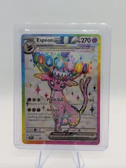 Pokemon Prismatic Evolutions Espeon ex 175 Etched Foil Promo - Image 1