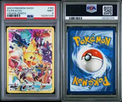 PSA 9 Pokemon Pikachu Crown Zenith Secret Rare 160/159 Alt Full Art SWSH 2023 FA - Image 3
