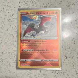 Pokemon TCG Radiant Charizard Radiant Rare Holo 020/159 Crown Zenith 160 HP - Image 1