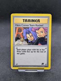 Pokemon Here Comes Team Rocket! Team Rocket 71/82 Regular Rare WOTC Played - Image 1