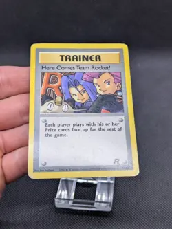 Pokemon Here Comes Team Rocket! Team Rocket 71/82 Regular Rare WOTC Played - Image 2